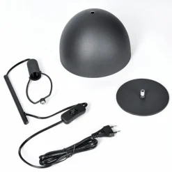 hofstein Lampe Champignon Tati Lampe à poser Anthracite, 1 lumière