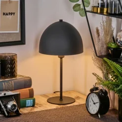 hofstein Lampe Champignon Tati Lampe à poser Anthracite, 1 lumière