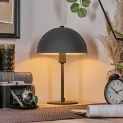 hofstein Lampe Champignon Tati Lampe à poser Anthracite, 1 lumière