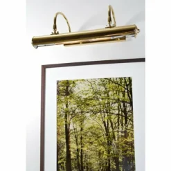 Lampes Dorées-Herbert Schmidt Lampe d'éclairage de tableau Or, Laiton, 2 lumières