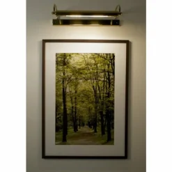 Lampes Dorées-Herbert Schmidt Lampe d'éclairage de tableau Or, Laiton, 2 lumières