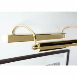 Lampes Dorées-Herbert Schmidt Lampe d'éclairage de tableau Or, Laiton, 2 lumières