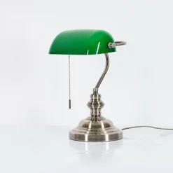 hofstein Lampe de banquier Havsta Vieux laiton, 1 lumière