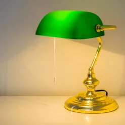 hofstein Lampe de banquier Laiton, 1 lumière