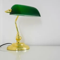 hofstein Lampe de banquier Laiton, 1 lumière