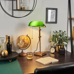 hofstein Lampe de banquier Ragaz Bronze, 1 lumière