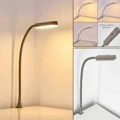 hofstein Lampe de chevet Alamo Nickel mat, 1 lumière, Détecteur de mouvement