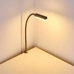 hofstein Lampe de chevet Alamo Nickel mat, 1 lumière, Détecteur de mouvement