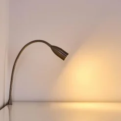 hofstein Lampe de chevet Alsea LED Nickel mat, 1 lumière, Détecteur de mouvement