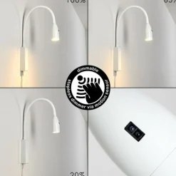 hofstein Lampe de chevet Alsea LED Blanc, 1 lumière, Détecteur de mouvement