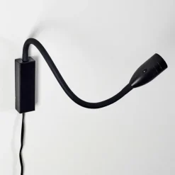 hofstein Lampe de chevet Alsea LED Noir, 1 lumière, Détecteur de mouvement