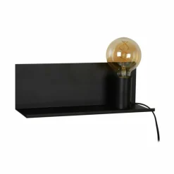 Luminaires Rustiques-Luminaires Lucide Lampe de chevet Lucide SEBO Noir, 1 lumière