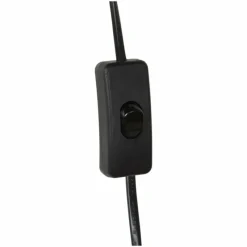 Luminaires Rustiques-Luminaires Lucide Lampe de chevet Lucide SEBO Noir, 1 lumière