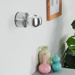 hofstein Lampe de salle de bain Florenz LED Aluminium, 2 lumières