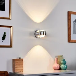 hofstein Lampe de salle de bain Florenz LED Aluminium, 2 lumières