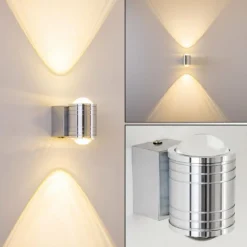 hofstein Lampe de salle de bain Florenz LED Aluminium, 2 lumières