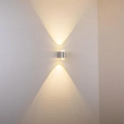 hofstein Lampe de salle de bain Florenz LED Aluminium, 2 lumières