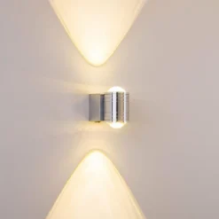 hofstein Lampe de salle de bain Florenz LED Aluminium, 2 lumières