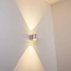 hofstein Lampe de salle de bain Florenz LED Aluminium, 2 lumières