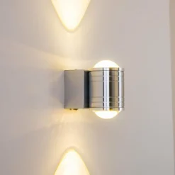 hofstein Lampe de salle de bain Florenz LED Aluminium, 2 lumières