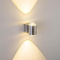 hofstein Lampe de salle de bain Florenz LED Aluminium, 2 lumières