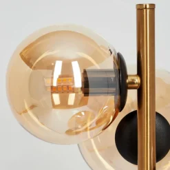 hofstein Lampe de table Alden LED Laiton, Noir, 4 lumières