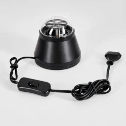 hofstein Lampe de table Atabueira LED Noir, 1 lumière, Changeur de couleurs