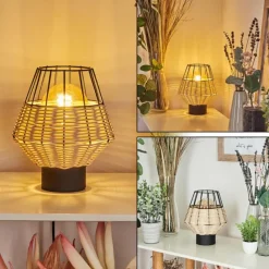 Luminaires Scandinaves-hofstein Lampe de table Benagil Noir, 1 lumière