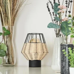 Luminaires Scandinaves-hofstein Lampe de table Benagil Noir, 1 lumière