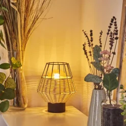 Luminaires Scandinaves-hofstein Lampe de table Benagil Noir, 1 lumière