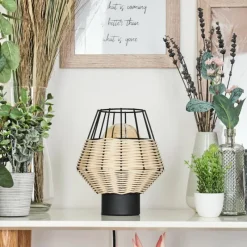 Luminaires Scandinaves-hofstein Lampe de table Benagil Noir, 1 lumière