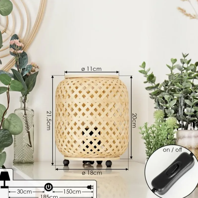 Luminaires Scandinaves-hofstein Lampe de table Bismula Écru, 1 lumière