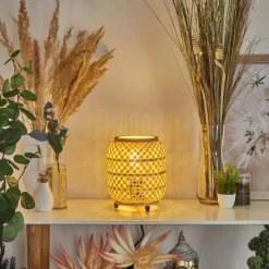 Luminaires Scandinaves-hofstein Lampe de table Bismula Écru, 1 lumière