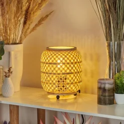 Luminaires Scandinaves-hofstein Lampe de table Bismula Écru, 1 lumière