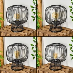 Style Boho-Chic-hofstein Lampe de table Brooker Noir, 1 lumière