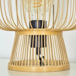 Style Boho-Chic-hofstein Lampe de table Brooker Noir, 1 lumière