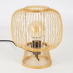 Style Boho-Chic-hofstein Lampe de table Brooker Noir, 1 lumière