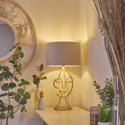 Lampes En Tissu-hofstein Lampe de table Burgueiros Or, 1 lumière