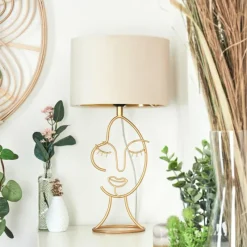 Lampes En Tissu-hofstein Lampe de table Burgueiros Or, 1 lumière