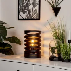 Lampes Industrielles-hofstein Lampe de table Bust Noir, 1 lumière