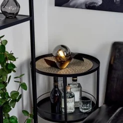 Suspension Verre Fumé-hofstein Lampe de table Cajoncito Noir, 1 lumière