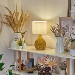 Lampes En Tissu-hofstein Lampe de table Chaniers Écru, 1 lumière