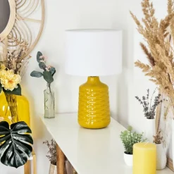 Lampes En Tissu-hofstein Lampe de table Chave Jaune, 1 lumière