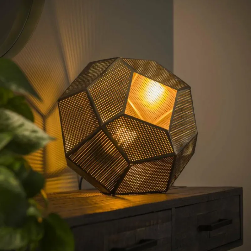 hofstein Lampe de table Chemenot Ancien, Cuivre, 1 lumière* Lampes À Poser