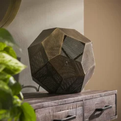 hofstein Lampe de table Chemenot Ancien, Cuivre, 1 lumière* Lampes À Poser