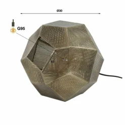 hofstein Lampe de table Chemenot Ancien, Cuivre, 1 lumière* Lampes À Poser