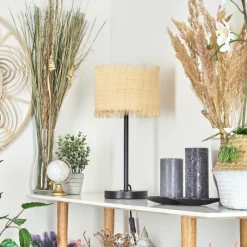 Luminaires Scandinaves-hofstein Lampe de table Chenevrey Noir, 1 lumière