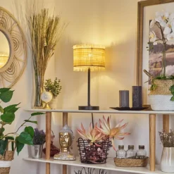 Luminaires Scandinaves-hofstein Lampe de table Chenevrey Noir, 1 lumière