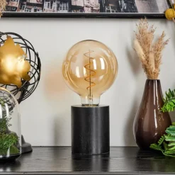 Lampes Vintages & Rétros-hofstein Lampe de table Fontannes Noir, 1 lumière