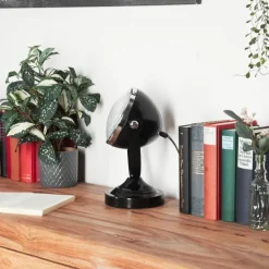 hofstein Lampe de table Foverup Chrome, Nickel mat, Noir, 1 lumière